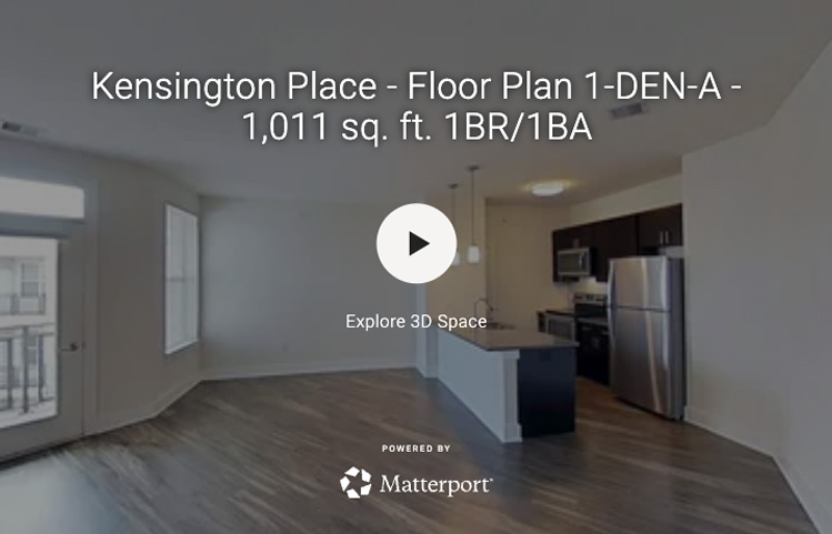 Virtual Tour for Floor Plan 1-Den-A